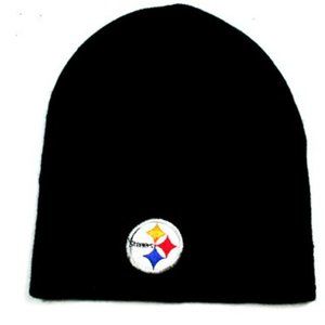 Pittsburgh Steelers Black Cuffless Knit Beanie Hat Winter Ski Cap Toque …